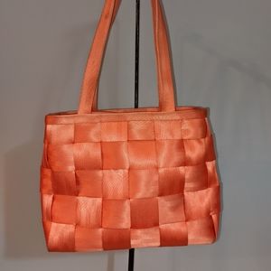 The Original Harveys Seatbelt Bag Orange Satchel Shoulder Purse